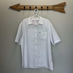 Eighty Eight | Short Sleeve Button Shirt Men’s XL White Vintage Polyester